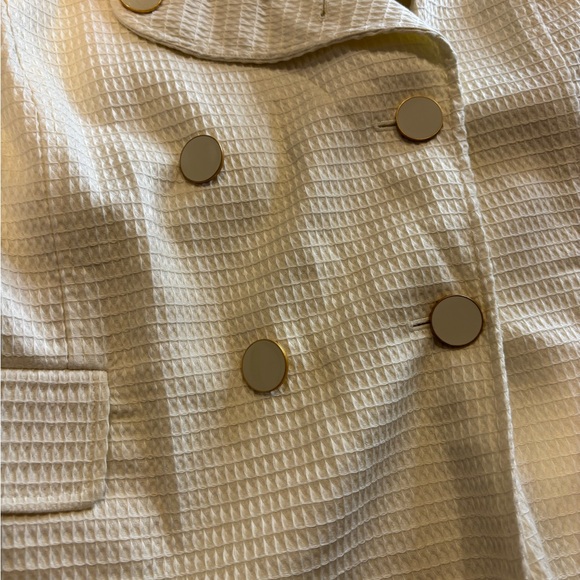 Talbots Women’s Winter White Double-Breasted Blazer Size 22W - Picture 7 of 10